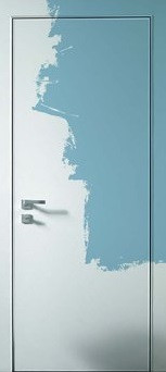 Carda Межкомнатная дверь Invisible с черн.кромкой под покраску, арт. 13116