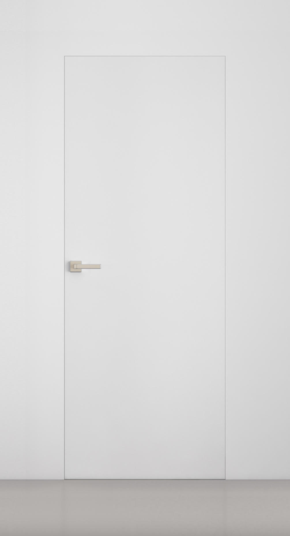 VellDoris Межкомнатная дверь Invisible 40мм алюм.2 стороны под покраску, арт. 24067 - фото №1
