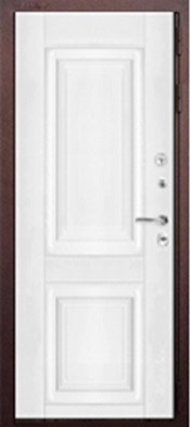 Аргус Входная дверь Белый медведь Антик медь Белый, арт. 0002010
