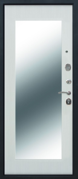 Феррони Входная дверь 10 см Толстяк Серебро зеркало макси, арт. 0002008 - фото №1